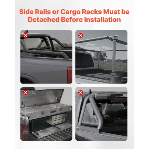 Soft Roll-Up Truck Bed Tonneau Cover, Compatible with 2015-2025 Ford F-150, Fits 5.6 ft (5 ft 7 in/67 in) Bed, Triple-Layer Heavy-Duty PVC Tonneau Cover with Three Aluminum Alloy Support Bars