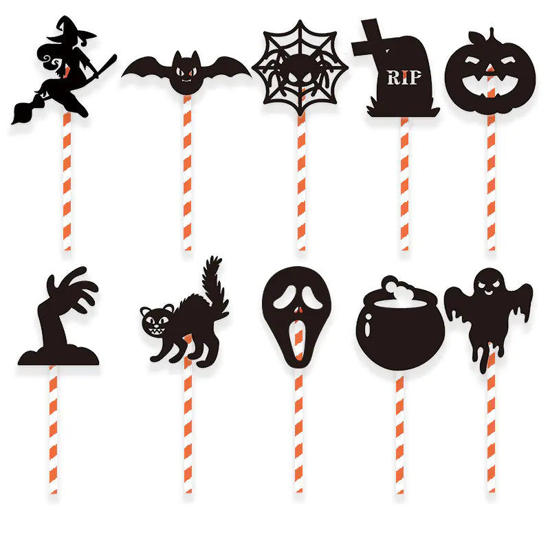 10PCS Halloween Day of the Dead Cake Decoration Set