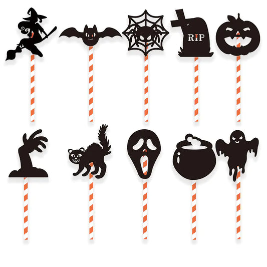 10PCS Halloween Day of the Dead Cake Decoration Set