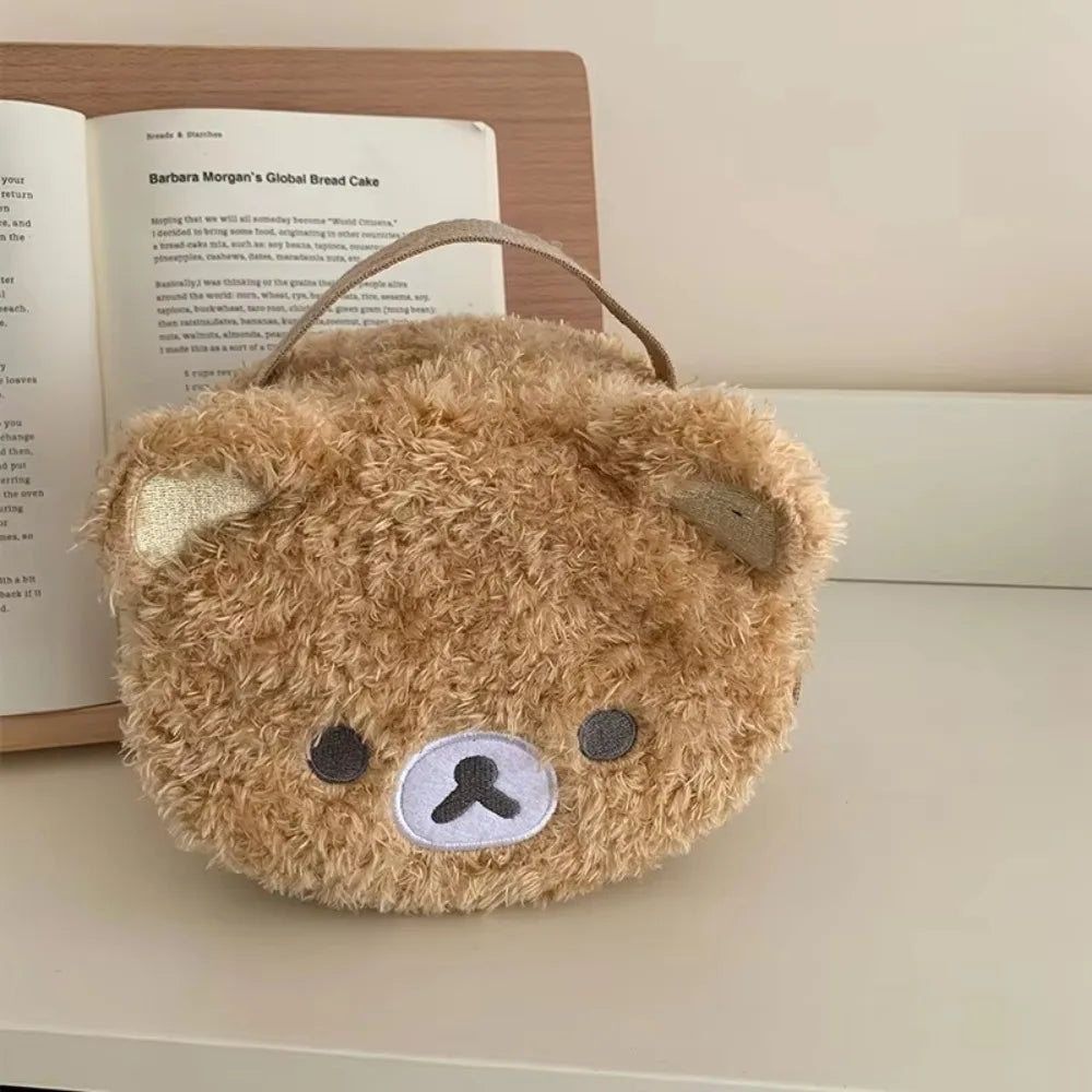 Plushes Makeup Case Anime Relaxed Bear Cosmetic Bag Women Jewelry Storage Pouch Girl Organizer Handbags Gift Hot Sales