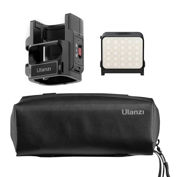 Ulanzi PK-06 Quick Release Expansion Adapter for DJI Osmo Pocket 3 Light Tripod Mount with Cold Shoe 1/4" Screw Accessories Kit