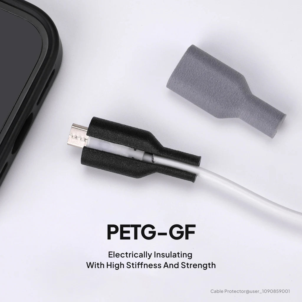 ELEGOO PETG-GF Glass Fiber Filament 1.75mm Gray 1KG,High Stiffness,Electrical Insulation,Fits for Most FDM 3D Printers