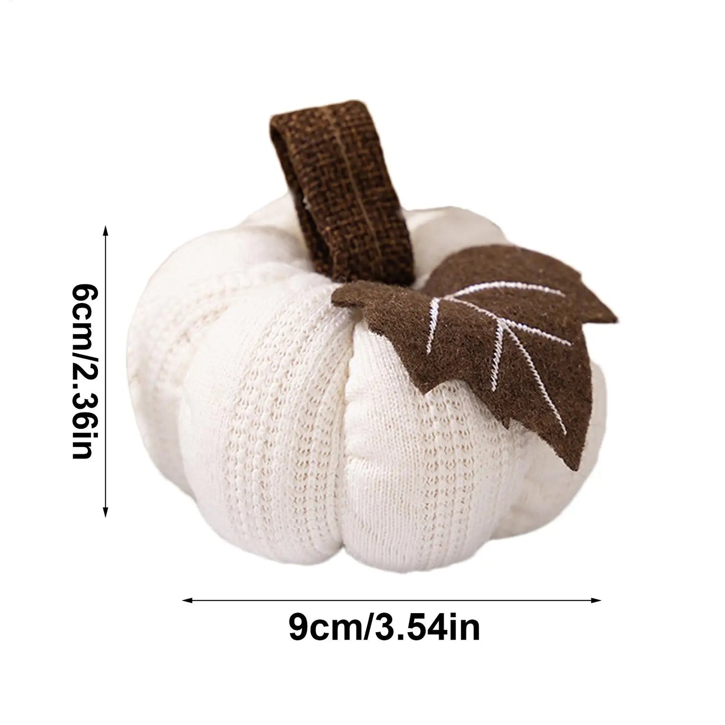 Knit Pumpkin for Autumn Decor Handcrafted Knitted Pumpkin Cozy Warm Soft Decorative Ornaments for Halloween Easter Thanksgiving