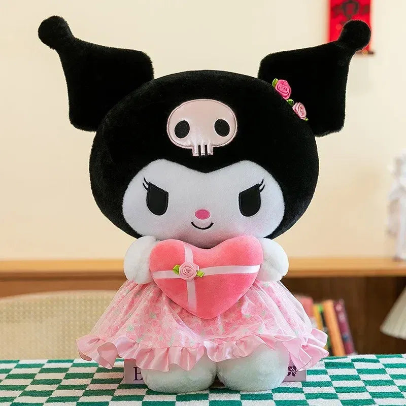 Color: Multicolor - Sanrio Kuromi Plush Toy30cm Cinnamoroll Melody Stuffed Doll Comfortable And Soft Plush Toy Valentine's Day Child Birthday Gift