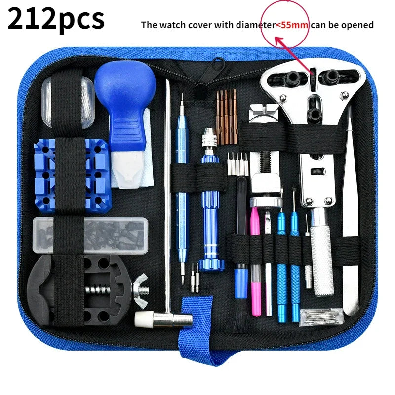 Watch Repair Tool Kit Watch Link Pin Remover Shell Opener Spring Bar Remover Clock Battery Replacement Strap Needle Set Accessor