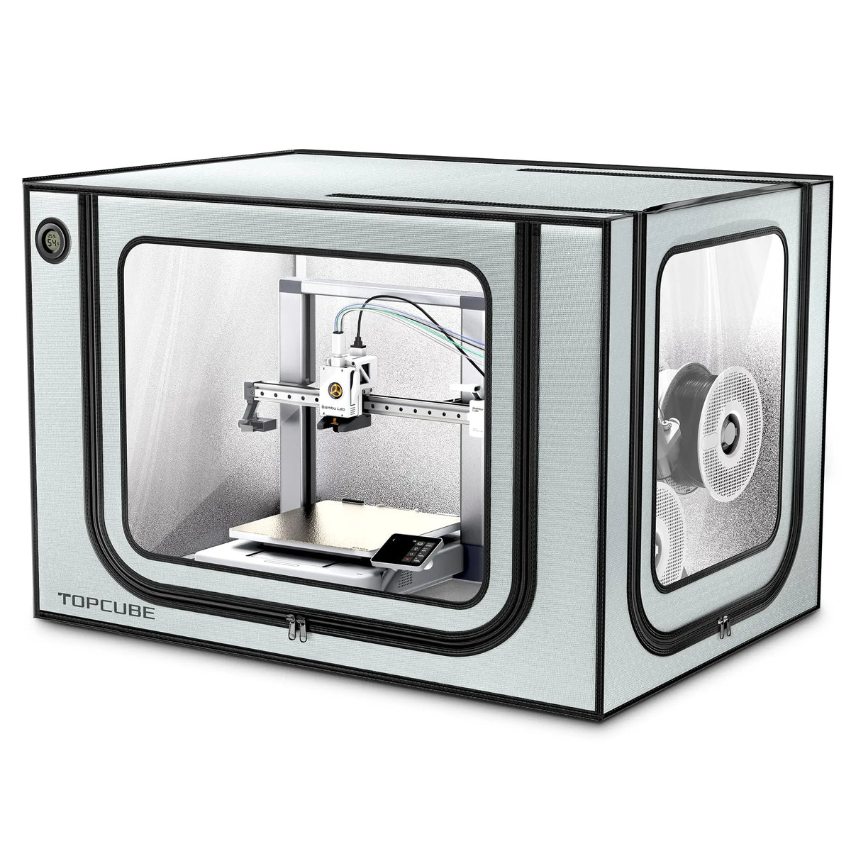 YOOPAI 3D Printer Enclosure for Bambu Lab A1/A1 Mini 3D Printer House Cover with LED Light Constant Temperature Fireproof Large
