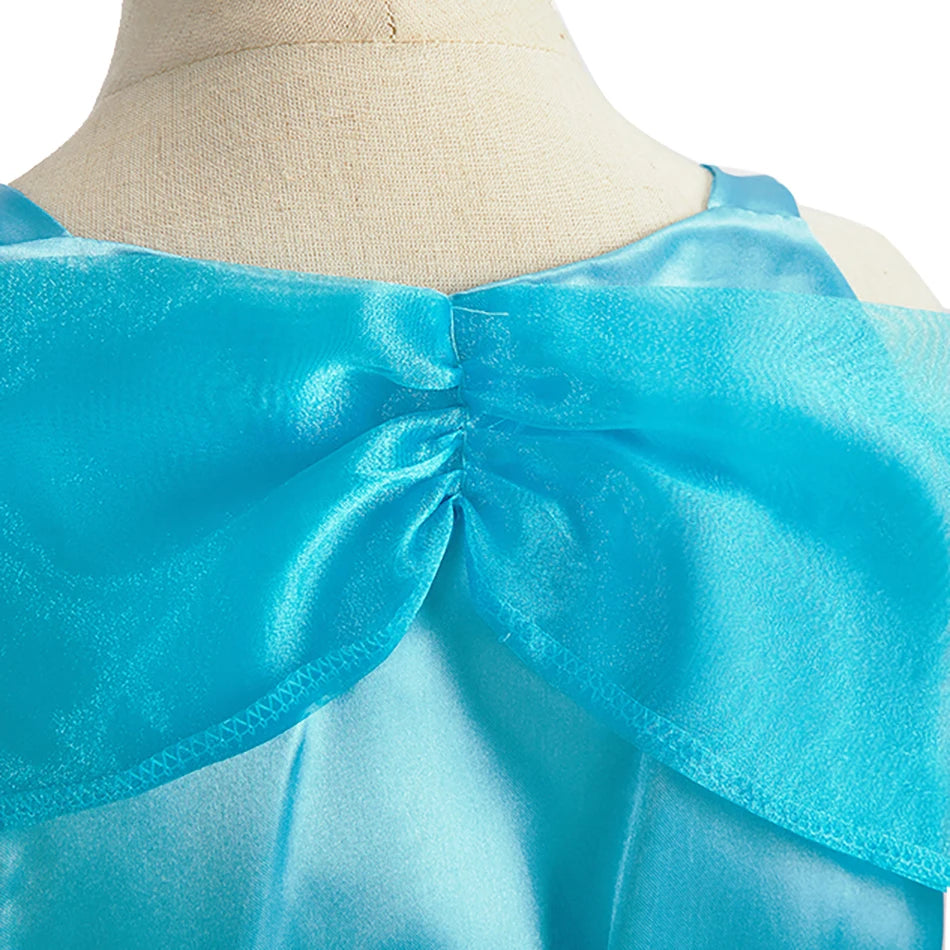 Kids Arabian Princess Dress Girls Halloween Jasmine Costume Children Carnival Cosplay Party Disguise Girl Sequins Pageant Outfit