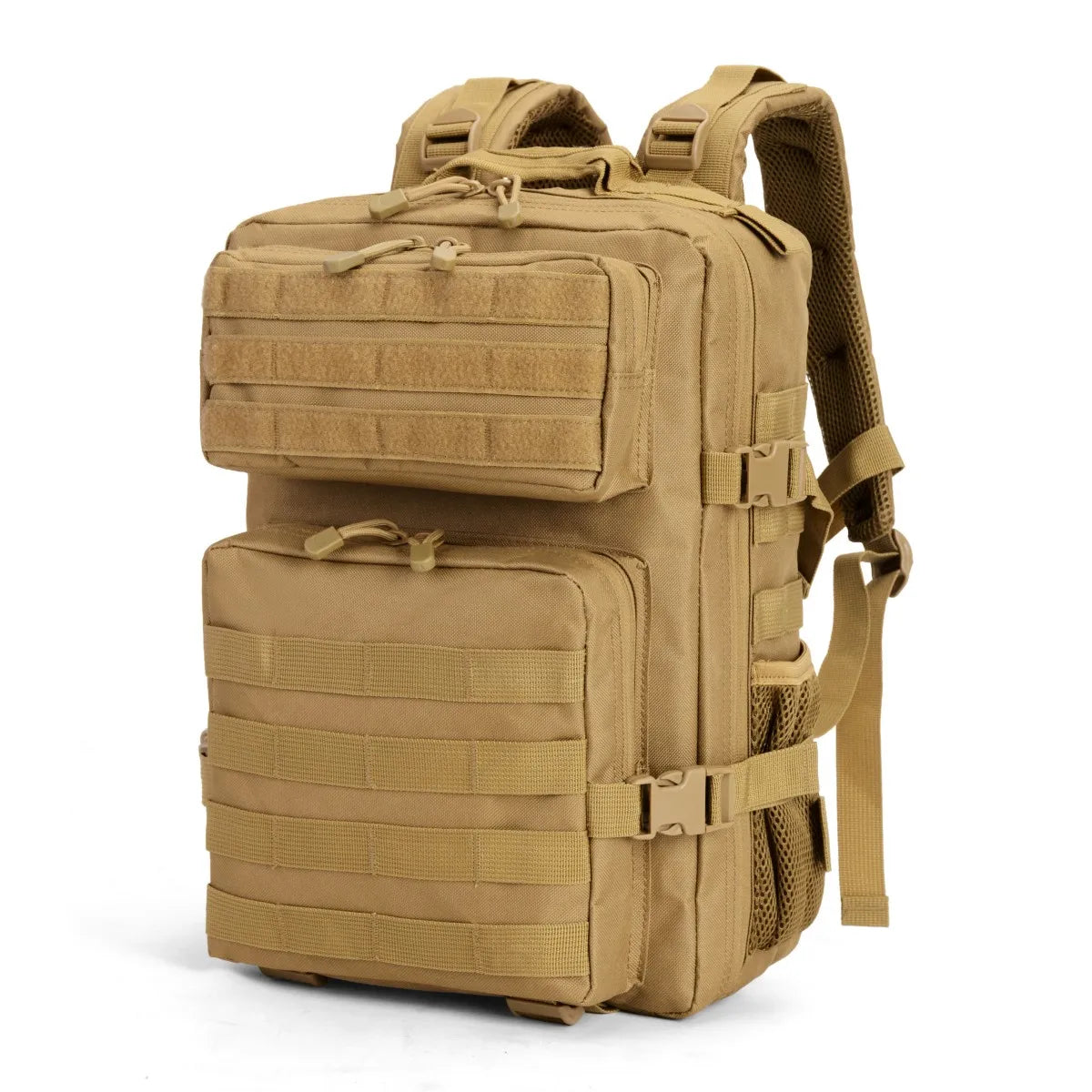 24L Molle Tactical Backpack for Men Women Wear Resistant Shoulder Daypack Gear Storage Bag for School Short Distance Travel Hiking Camping Fishing Cycling Daily Commute Sports