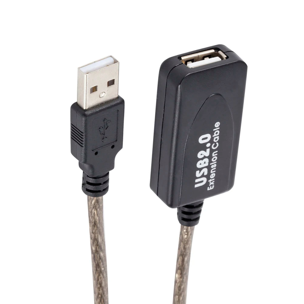 5/10/15/20m USB 2.0 Extension Cable High Speed Male To Female Active Repeater Wireless Network Card Extension Cord USB Adapter