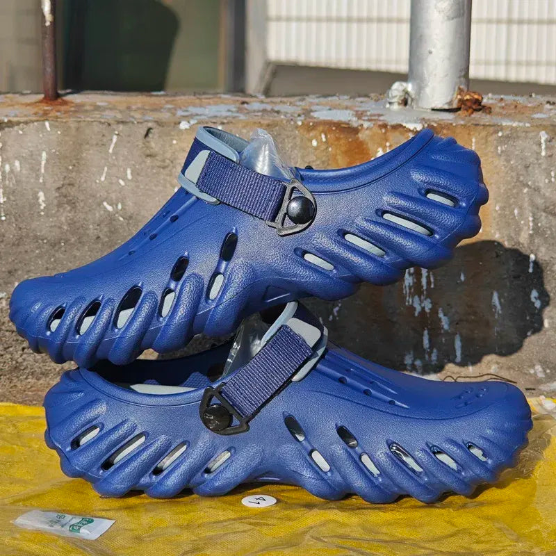 Color: Chocolate, Shoe Size: 42 - Fashion Garden Shoes Men's Clogs Slippers Sandal Flat Camouflage Sandals Male Sneakers Outdoor Flip Flops Home Clogs