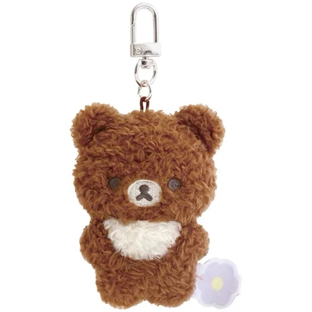 Kawaii Halloween Little Rilakkuma Plush Doll Keychains angel Pink bunny Devil relaxe Bear Sister Korilakkuma Bear Bag Pendant