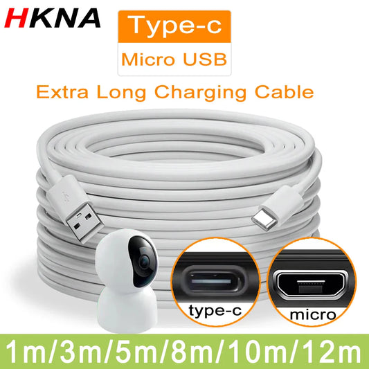 Color: Black, Cable Length: 11m - 5m/8m/10m/12mextra long USB Type C charging cable fast charging cable data cable for Samsung Xiaomi Huawei Android phone univers