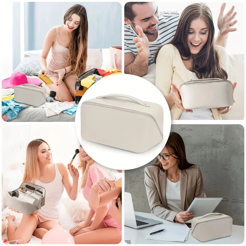 Makeup Organizer Female Toiletry Kit Bag Make Up Case Storage Pouch Luxury Lady Box, Cosmetic Bag, Organizer Bag For Travel Zip