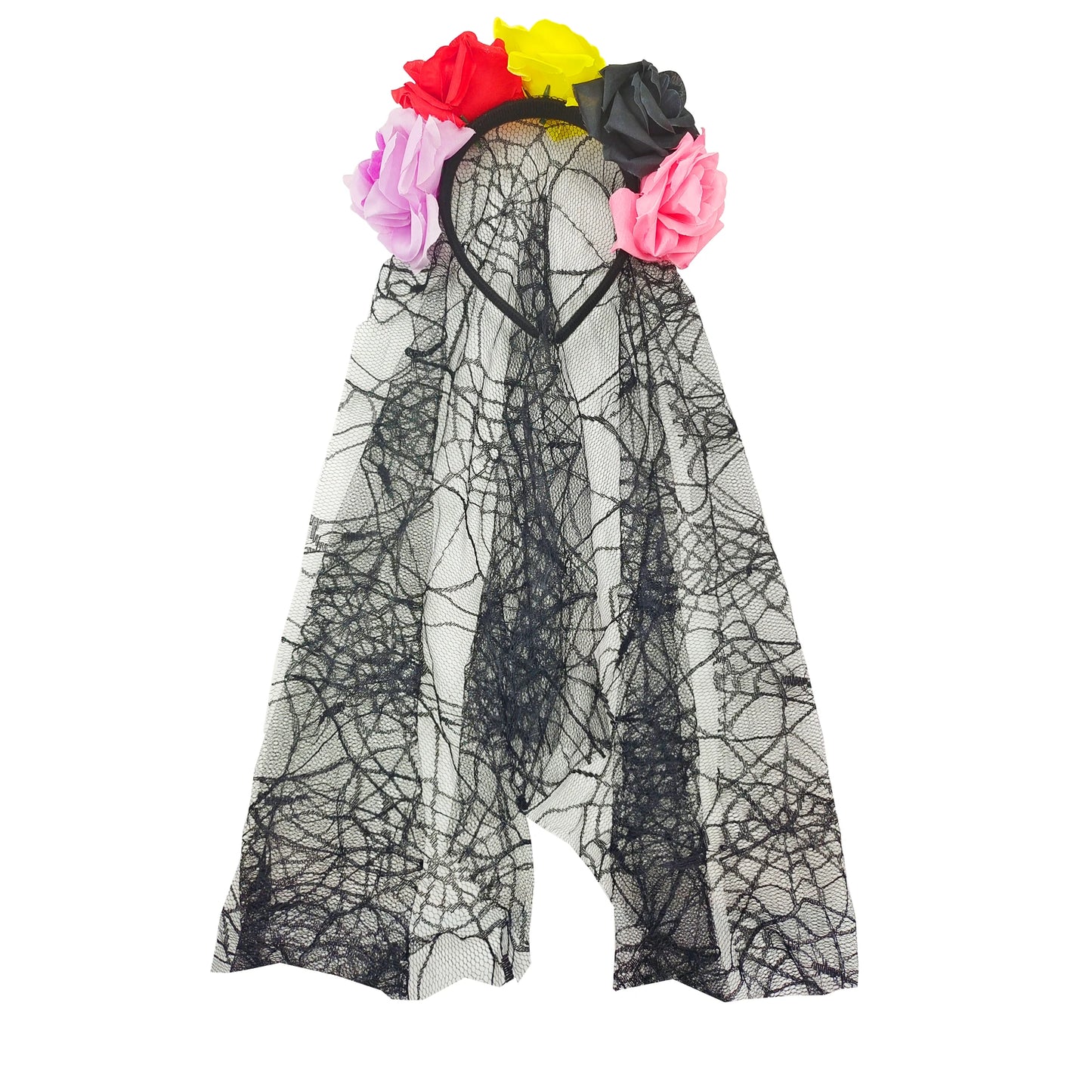 Maleficent Neck Dress Girls Halloween Theme Cosplay Costume Handmade Woven Tulle Dress Evil Role Playing Outfits Luxury Gown