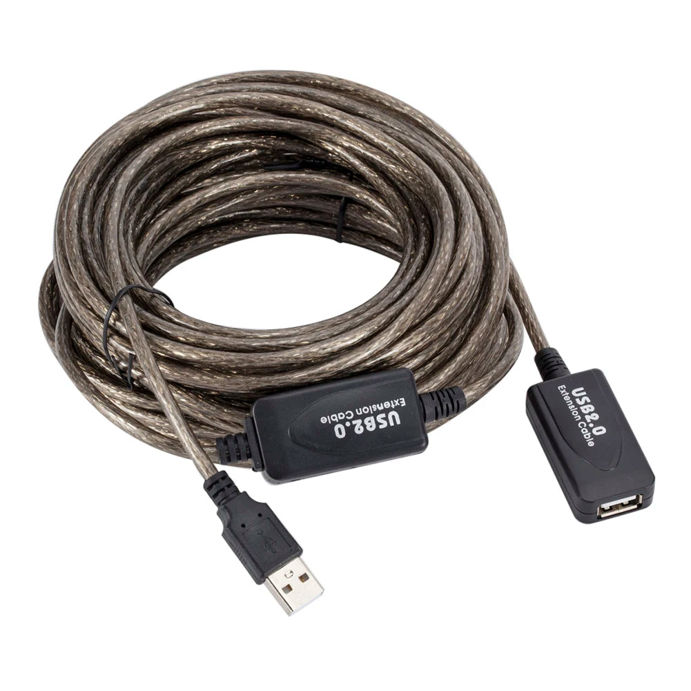 5/10/15/20m USB 2.0 Extension Cable High Speed Male To Female Active Repeater Wireless Network Card Extension Cord USB Adapter