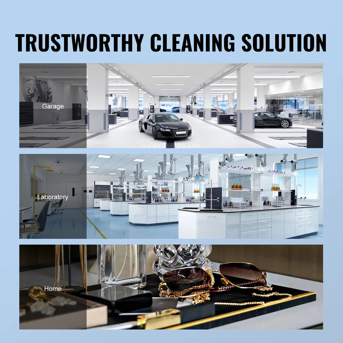 SucceBuy 2L 3L 6L 10L 22L 30L Ultrasonic Cleaner Stainless Steel Portable Cleaning Washing Machine Ultrasound Home Appliance