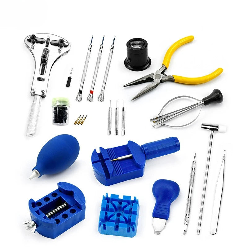 Watch Repair Tool Kit Watch Link Pin Remover Shell Opener Spring Bar Remover Clock Battery Replacement Strap Needle Set Accessor