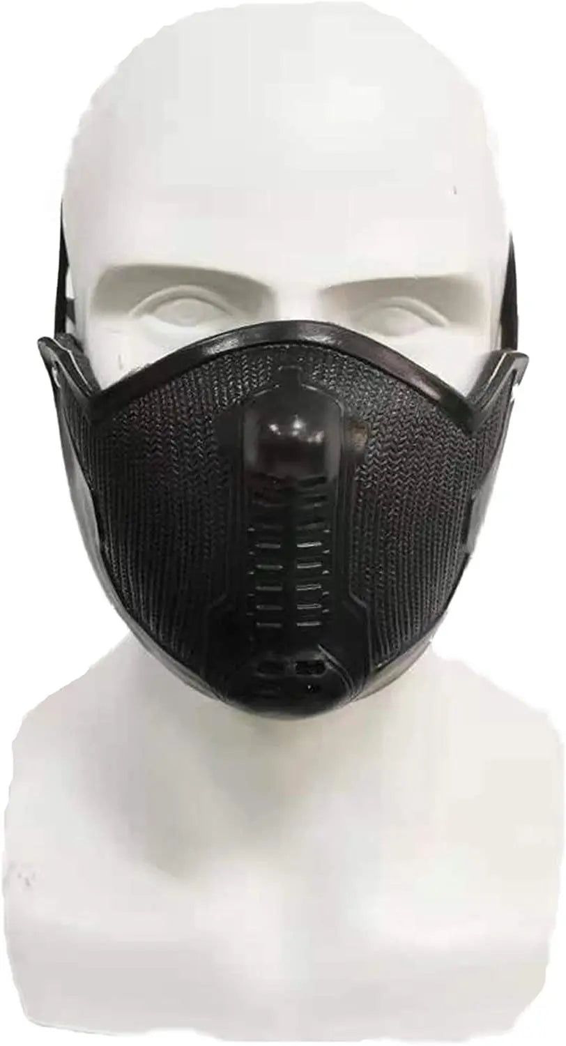Winter Soldier Mask, Bucky Barnes, James Buchanan, Superhero, Latex Cosplay, Halloween Party Prop, Costume Accessory, Black