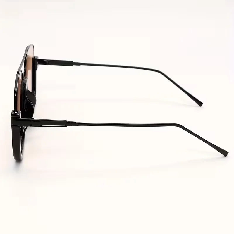 2026 New Man Woman Sun Glasses High Quality UV400 Sunglasses Unisex Double Beam Design Half-Frame Sunnies Fashion Versatile Shade