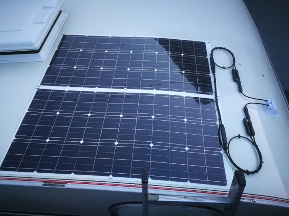 solar panel 200w 100w 12v battery charger flexible photovoltaic panel mono cell camper RV home roof balcony waterproof freeship