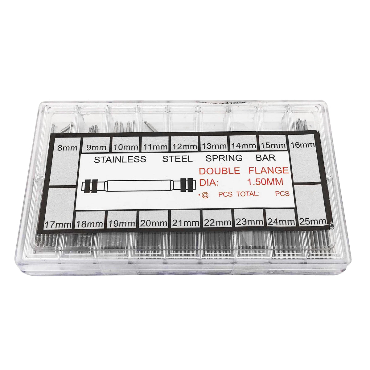 360pcs/set Strainless Steel Spring Bars Dia 1.5mm/1.8mm Length8mm - 25mm/6mm - 23mm Watchband Strap Belt Watch Repair Tools Pin