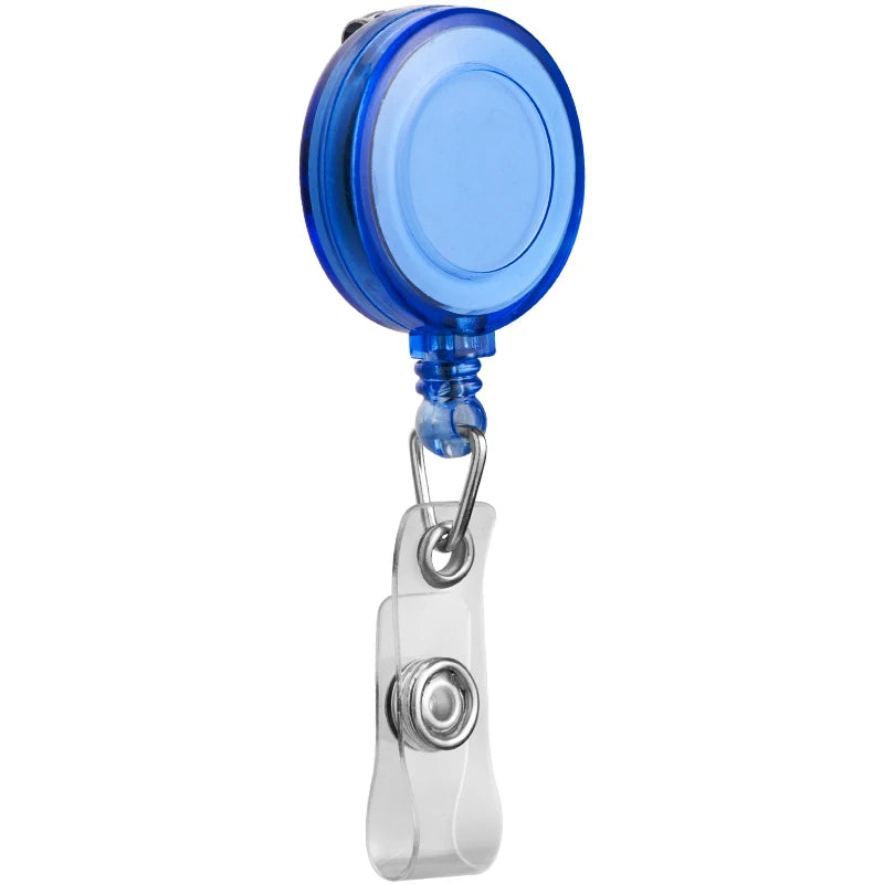 10Pcs Retractable Badge Reel Clip Set - Heavy Duty ID Card Holder for Nurse, Doctor, Teacher, Student, Office, with Belt Clip and Keychain
