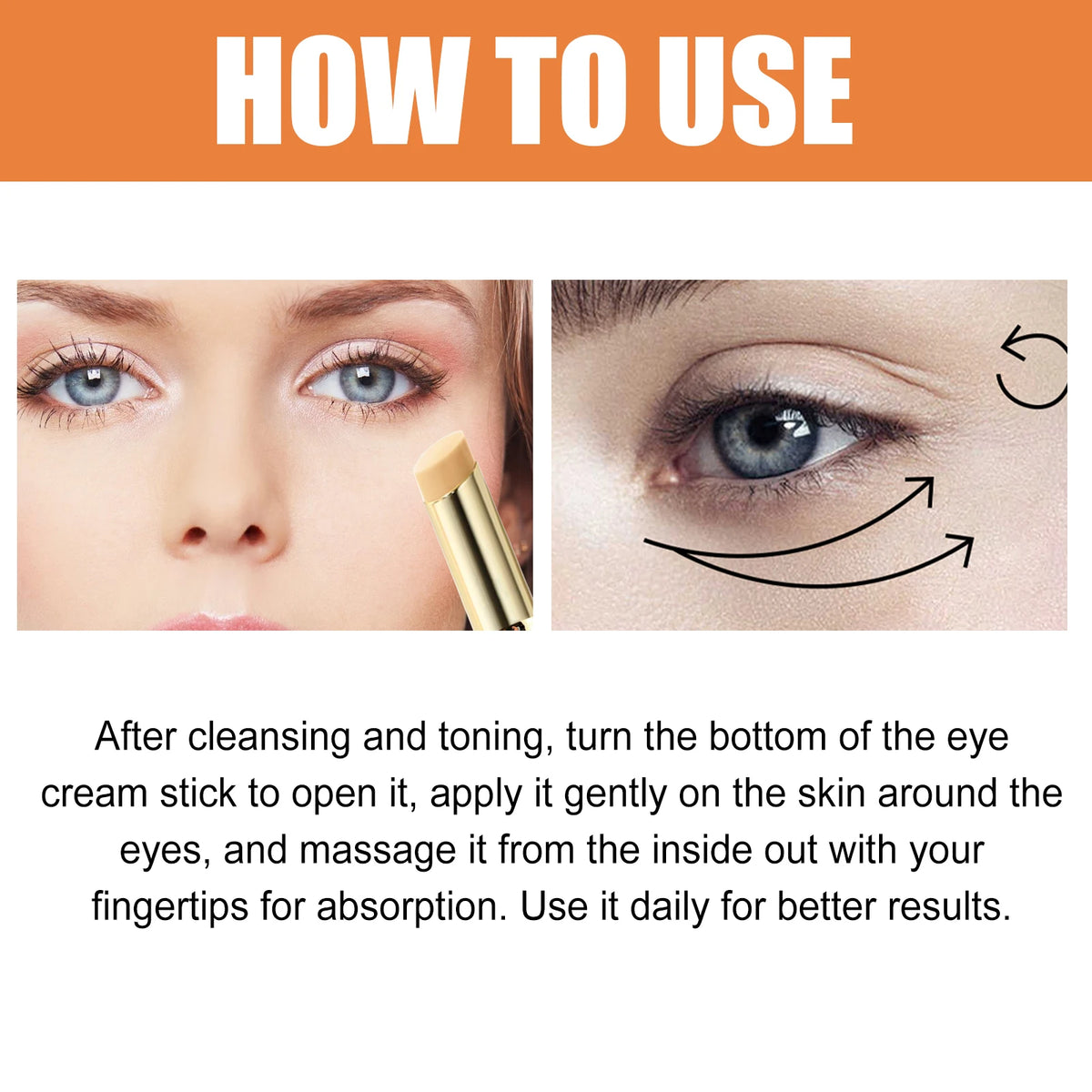VC Reversal Eye Cream Stick,Brightens & Reduces Dark Circles,Cooling & Depuffs,Hydrating & Occlusive Lock,On the Go Convenience,Stick Format,Clean Use On The Go,Revitalize Tired Eye Area,Pre Makeup Eye Primer