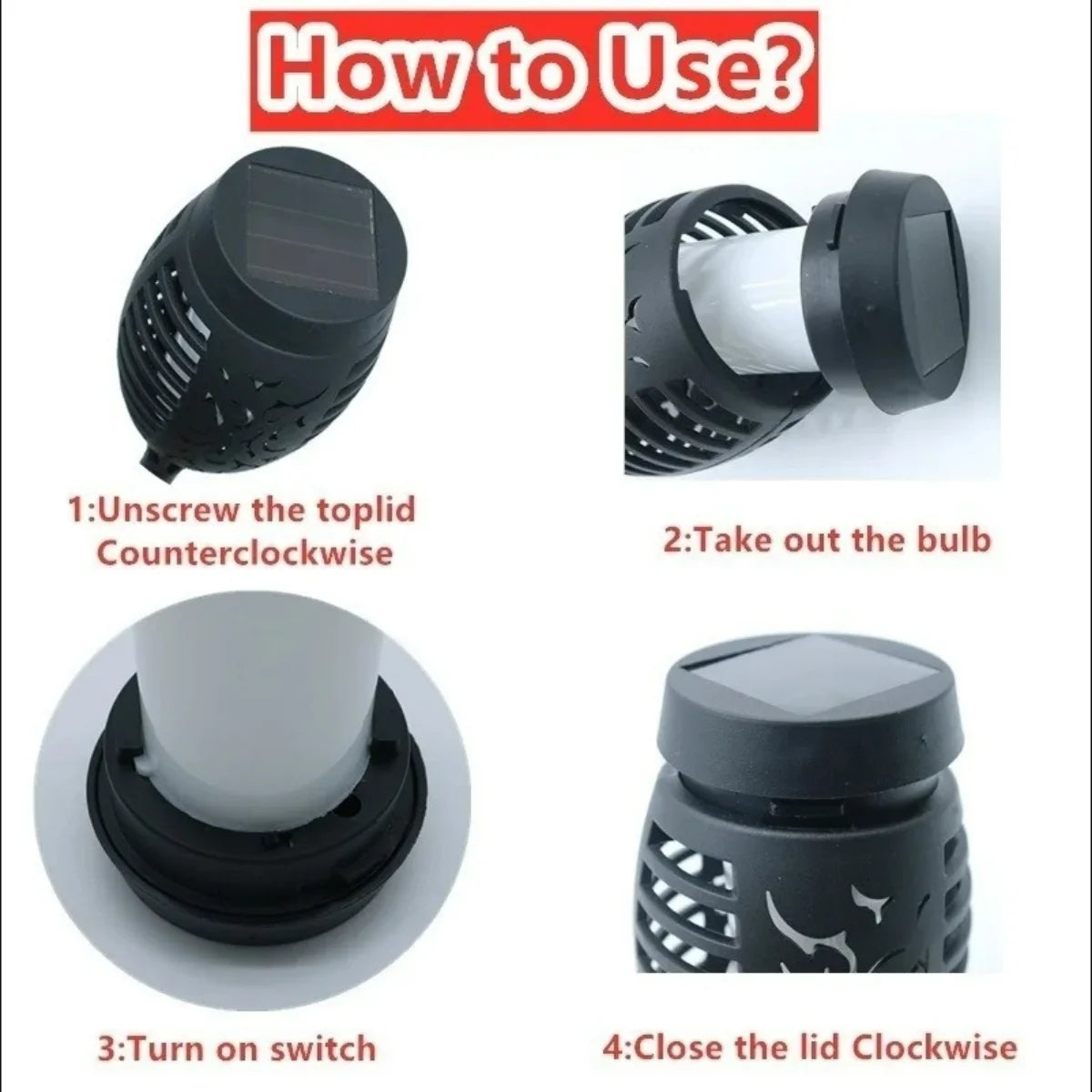 12LED Solar Flame Halloween Exclusive Torch Light Flickering Lamp Waterproof Garden Decoration Outdoor Lawn Path Yard Floor Lamp