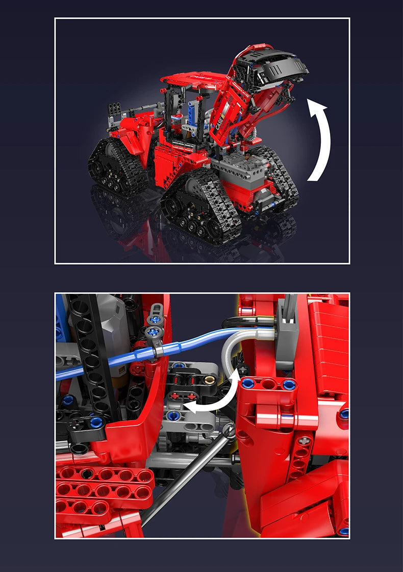 Mould King 18020 Technical Car Building Block  MOC-35270 Pneumatic Crawler Tractor Model Assembly Truck Brick Toys Kids Gifts