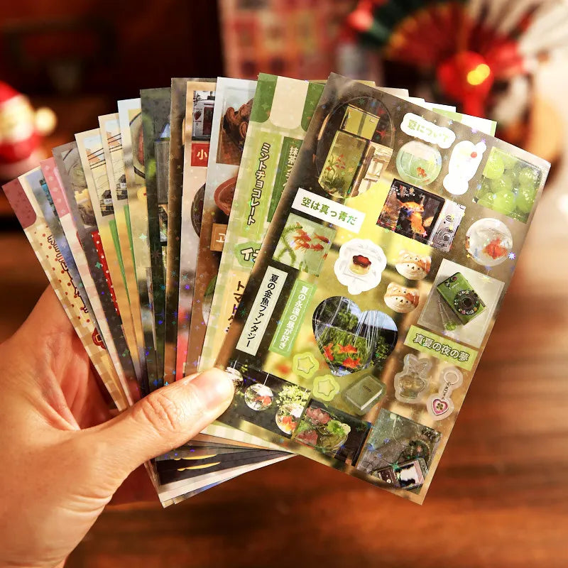 Mr. Paper Millennium Dream Book 60pcs Sticker Book, INS Style Film Die-Cut Decals, DIY Handmade Collage Scrapbook Album, Planner Notebook Office Craft Stationery