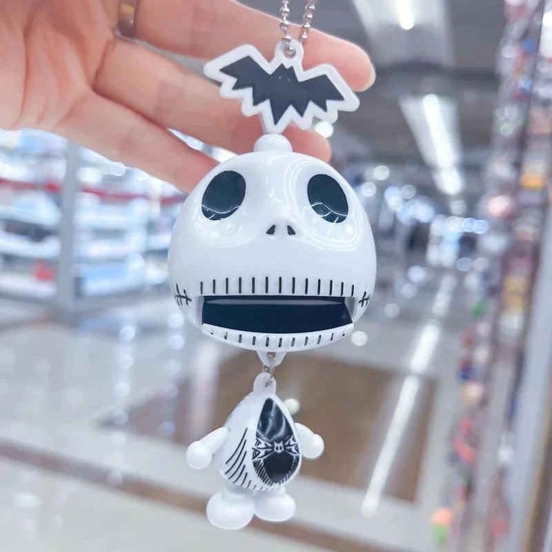 1Pcs Funny Skeleton Keychain Cute Skeleton Toy Pendant Schoolbag Backpack Car Key Charm Halloween Party Toys Children's Gifts