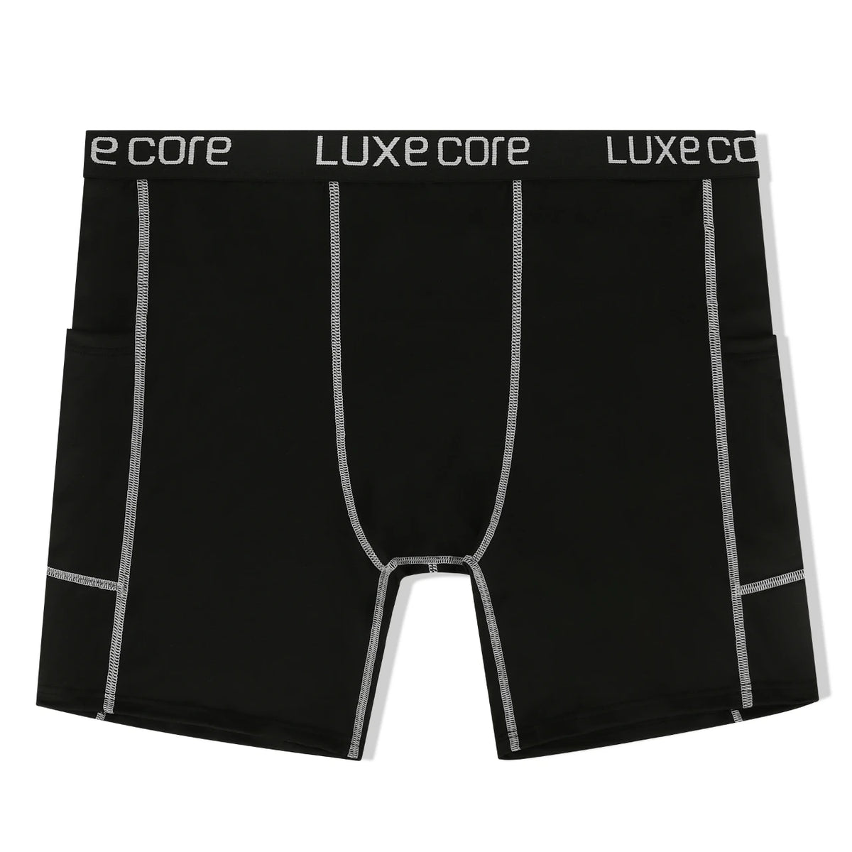 High Performance Men's Compression Shorts With Pocket - Quick Dry Breathable Stretchy Base Layer For Sports Gym