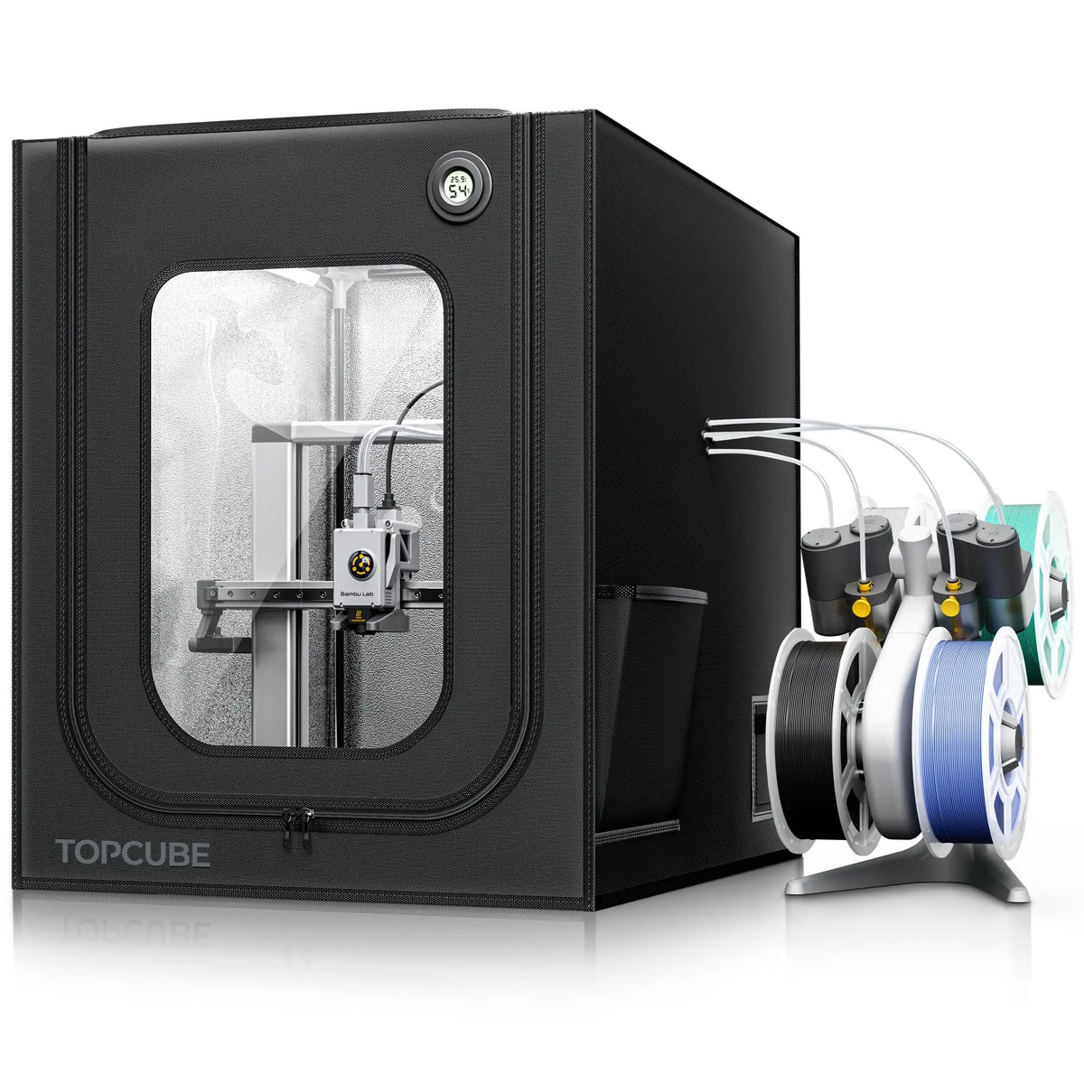 YOOPAI 3D Printer Enclosure for Bambu Lab A1/A1 Mini 3D Printer House Cover with LED Light Constant Temperature Fireproof Large