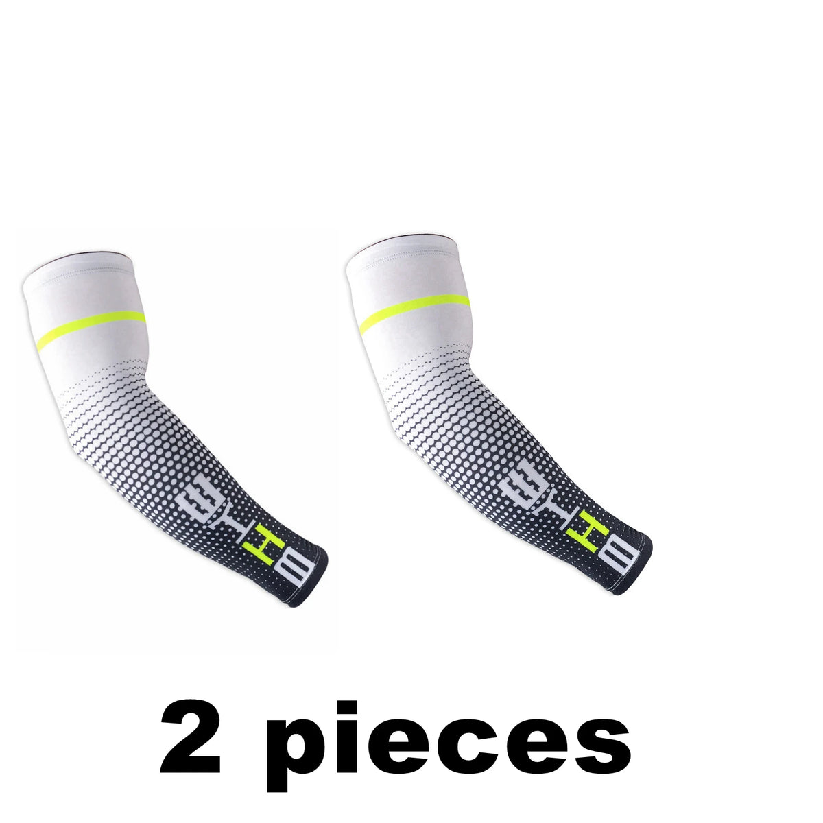 Adults' 2-Pack Slip-On Multifunctional Arm Support Sleeve Protective Gear – High-Stretch Compression, Cooling Sweat-Wicking Fabric, Trendy Gradient, Unisex for Cyclists & Outdoor Sports