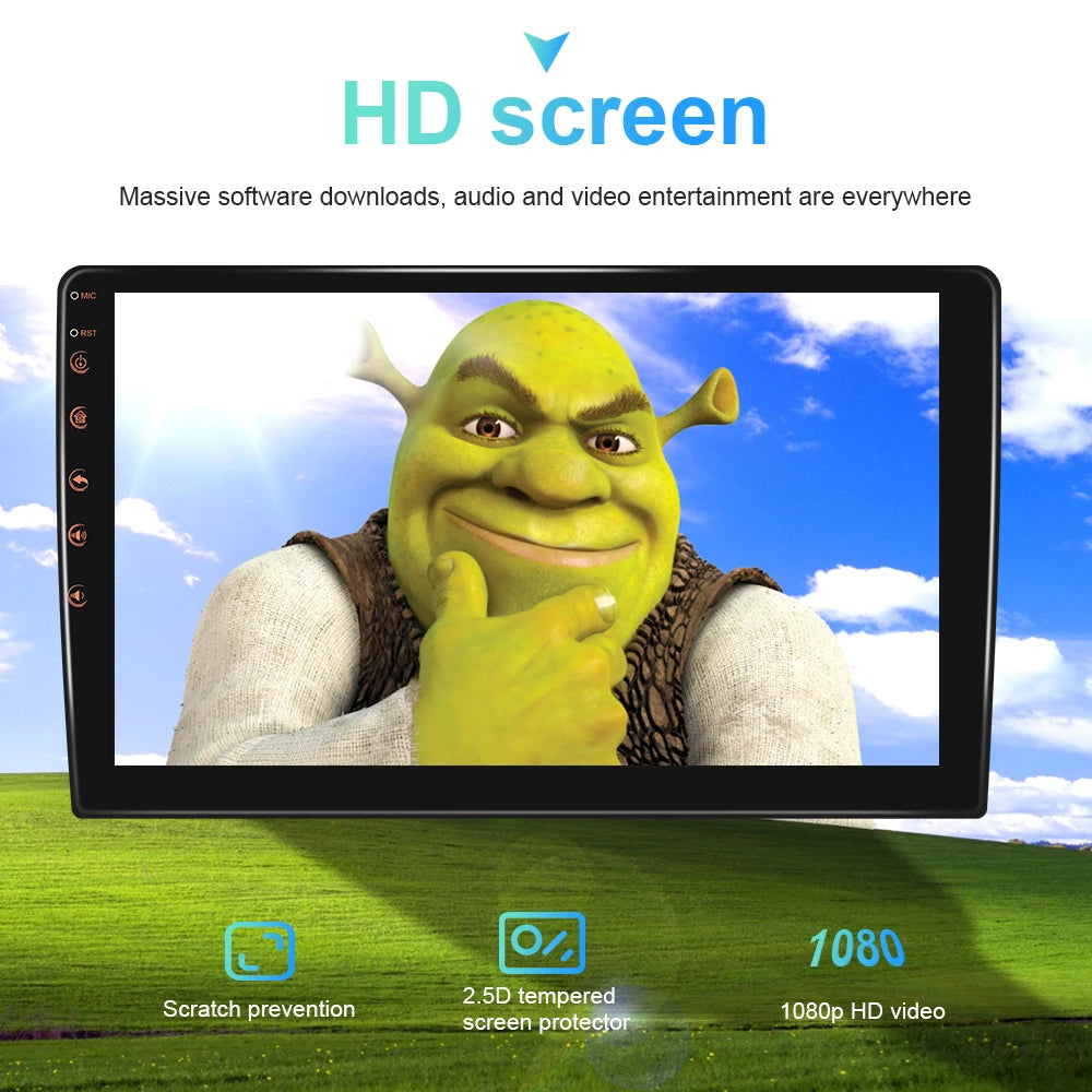 Podofo Car Radio Carplay Android 11 2 Din Android Wifi Universal 7/9/10" Car Multimedia Player For Volkswagen Nissan Toyota Kia