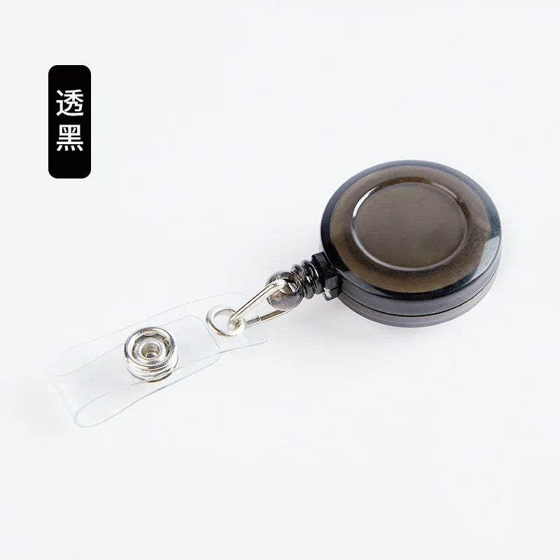 10Pcs Retractable Badge Reel Clip Set - Heavy Duty ID Card Holder for Nurse, Doctor, Teacher, Student, Office, with Belt Clip and Keychain