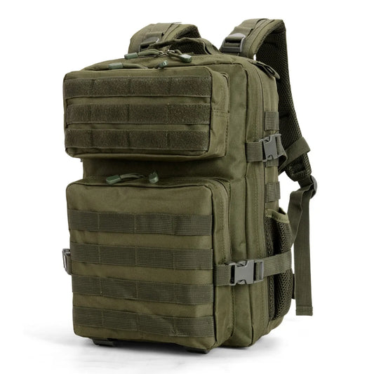 24L Molle Tactical Backpack for Men Women Wear Resistant Shoulder Daypack Gear Storage Bag for School Short Distance Travel Hiking Camping Fishing Cycling Daily Commute Sports