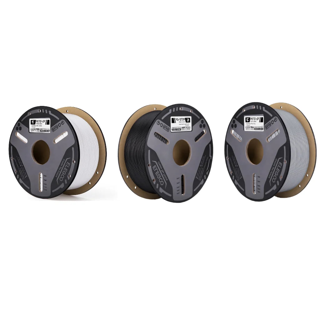 ELEGOO PETG-GF Glass Fiber Filament 1.75mm Gray 1KG,High Stiffness,Electrical Insulation,Fits for Most FDM 3D Printers