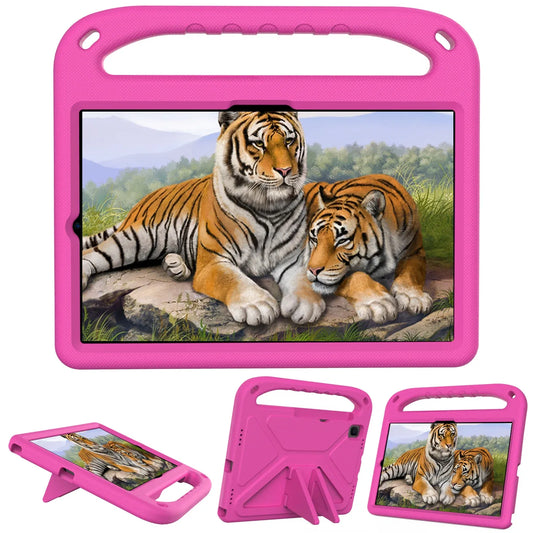 Color: Pink, Size: 12.4 - Kids tablet case  for Samsung Galaxy Tab S9FE+ S9+ S9 S8 S8+ S7FE S7+ A7Lite S5e S6 Lite A9+ A9 A8 A7 T510 T307U Child shel