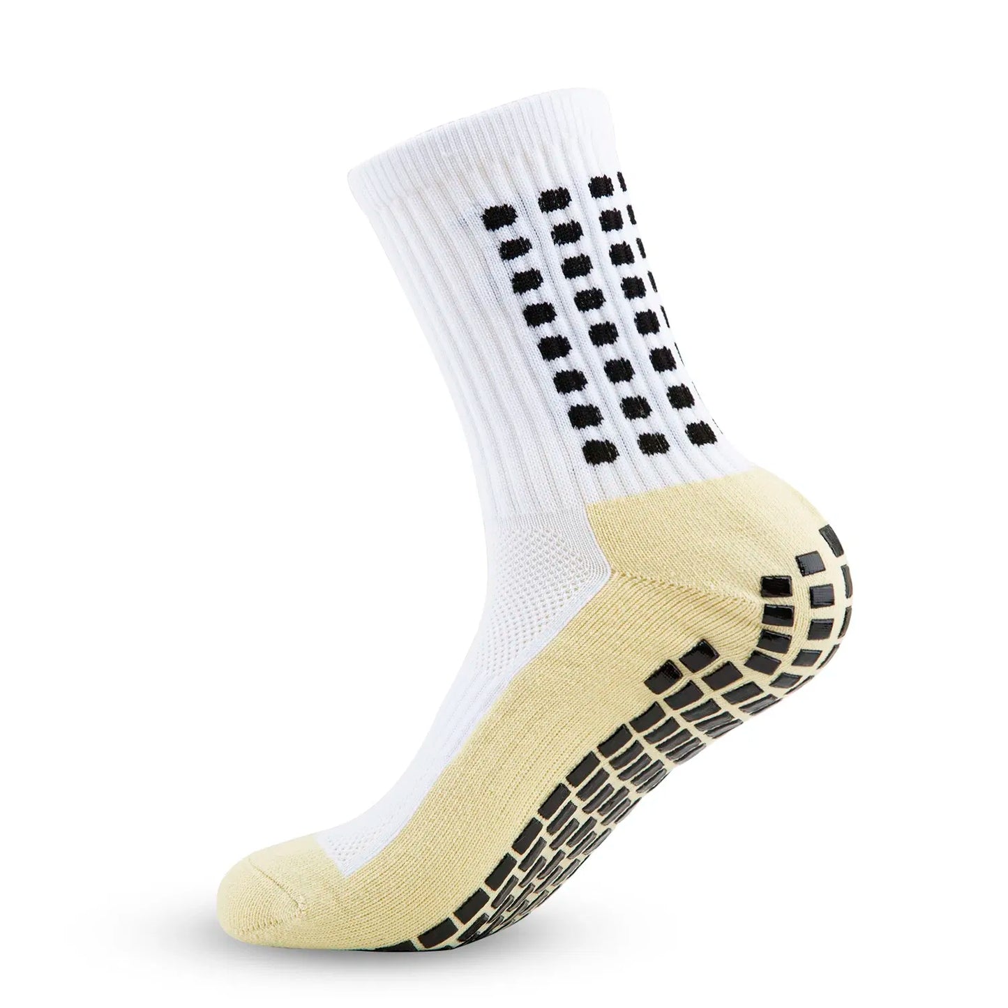 Color: Blue - Anti-slip Soccer Women Men Outdoor Sport Grip Football Yoga Socks