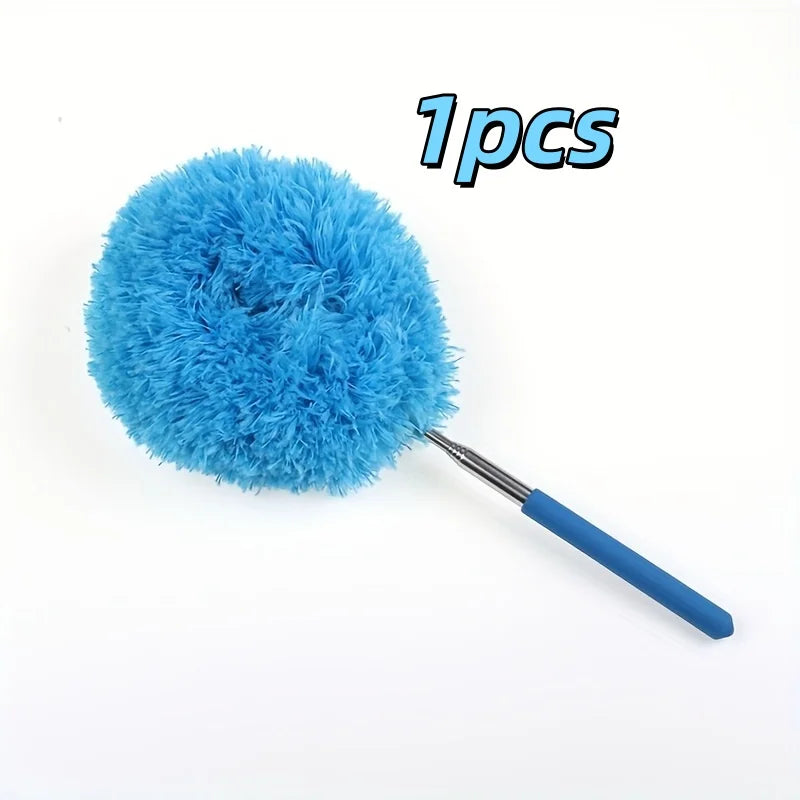 2PCS Long-Handled Microfiber Ceiling Fan Duster - Dust-Locking, Reusable, Effortless Cleaning Brush -Ideal For RVs & Home Use