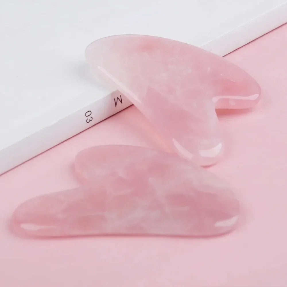 Natural Jade Facial Gua Sha Board Smooth Surface Portable Home SPA Massage Tool Gentle Skin Care Beauty Accessory