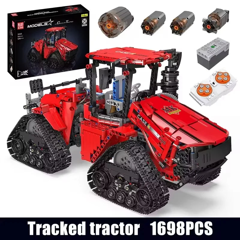 Mould King 18020 Technical Car Building Block  MOC-35270 Pneumatic Crawler Tractor Model Assembly Truck Brick Toys Kids Gifts