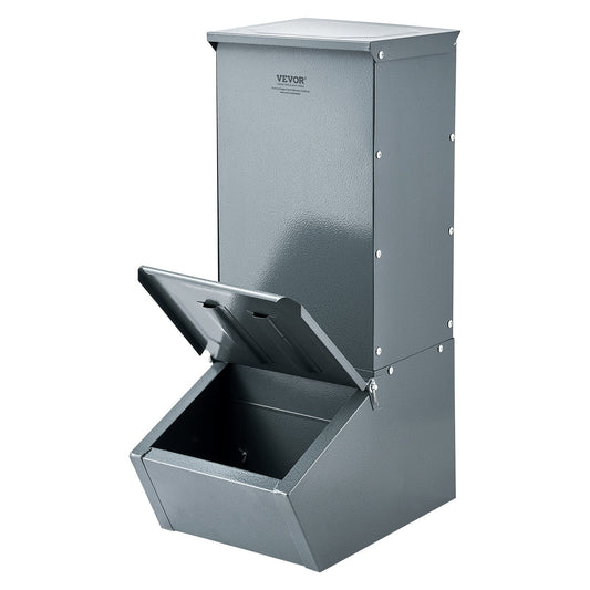 Hog Feeder, 2.2 Bushel Capacity, Single Door Pig Feeder, Heavy Duty Steel Piglets Feeder, Multipurpose Trough Creep Feeder, Outdoor Livestock Feeder Farm Accessory for Feeding up to 5 Hogs - American Smart