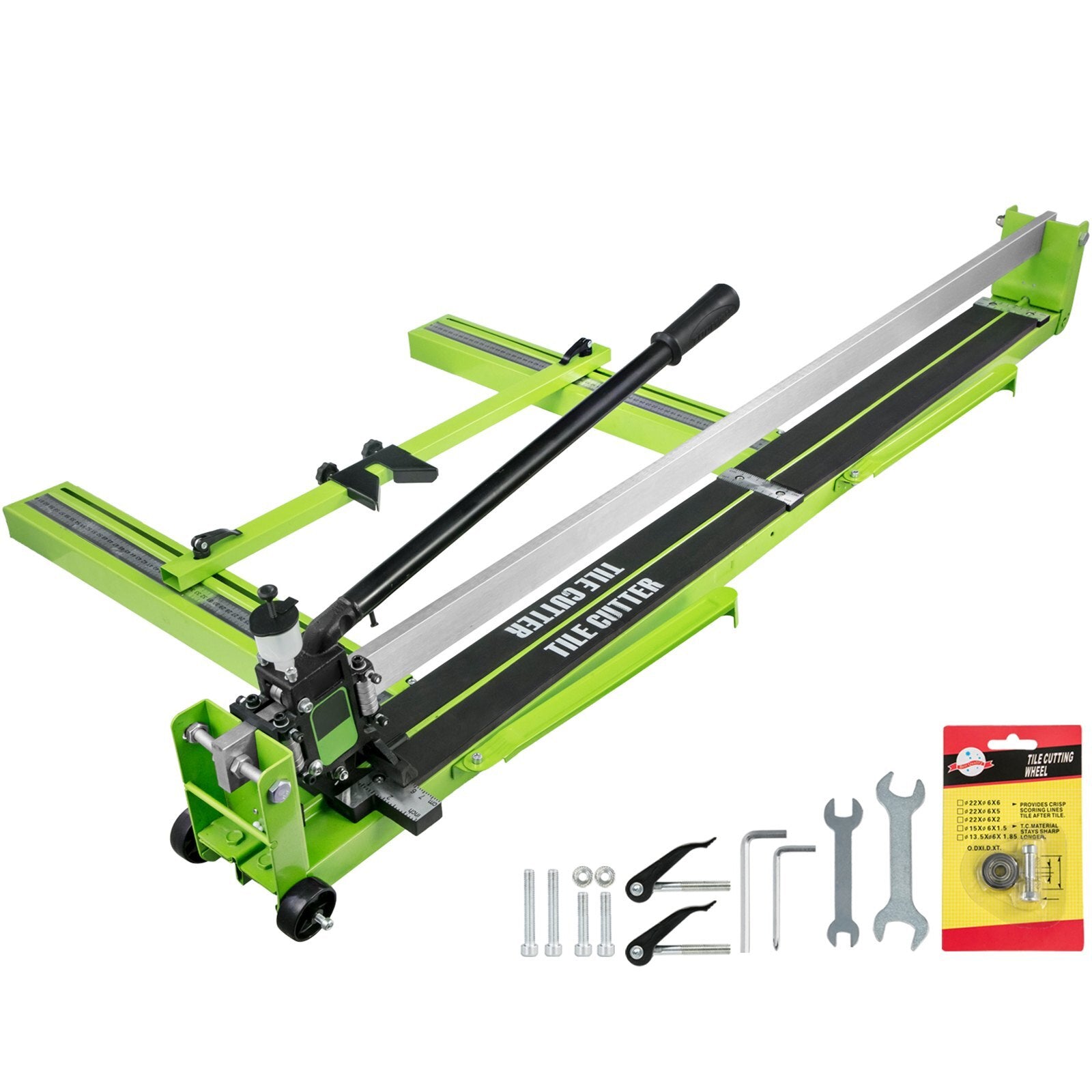Tile Cutter 47 Inch, Manual Tile Cutter All-Steel Frame,Tile Cutting Machine with Laser Guide and Bonus Spare Cutter,Tile Cutter Hand Tool for Precision Cutting Porcelain Ceramic Floor Tiles - American Smart