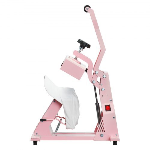 Hat Heat Press Machine, with 4pcs Interchangeable Platens, Precise Temperature and Time Control, Hat Press for HTV Iron On and Sublimation Projects, for Caps, Headbands, Cuffs, Face Masks, Pink - American Smart