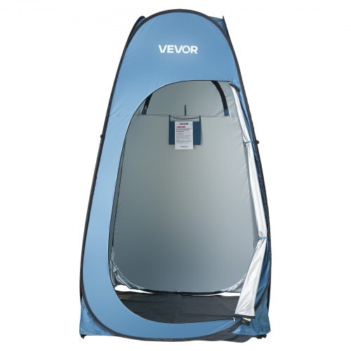 Pop up Shower Tent, Instant Portable Privacy Tent Changing Room with Shower Bag, Ground Stakes, Ropes, Carry Bag, 190T Polyester with Silver Coating, Quick Setup, for Camping, Beach, Fishing - American Smart
