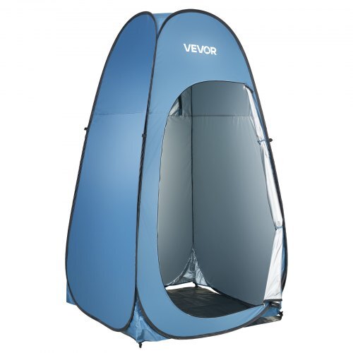 Pop up Shower Tent, Instant Portable Privacy Tent Changing Room with Shower Bag, Ground Stakes, Ropes, Carry Bag, 190T Polyester with Silver Coating, Quick Setup, for Camping, Beach, Fishing - American Smart