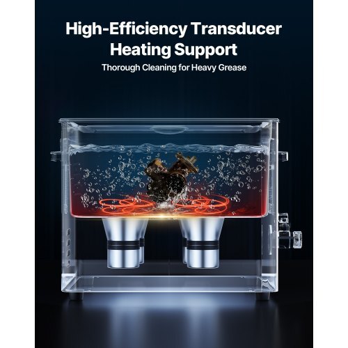 15L Ultrasonic Cleaner, Professional Ultrasonic Cleaner Machine with Cleaning Basket & Digital Display, 240W Stainless Steel 40kHz Industrial Cleaning Machine for Parts, Carburetors, Instruments - American Smart
