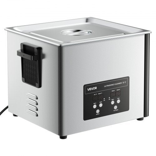 15L Ultrasonic Cleaner, Professional Ultrasonic Cleaner Machine with Cleaning Basket & Digital Display, 240W Stainless Steel 40kHz Industrial Cleaning Machine for Parts, Carburetors, Instruments - American Smart